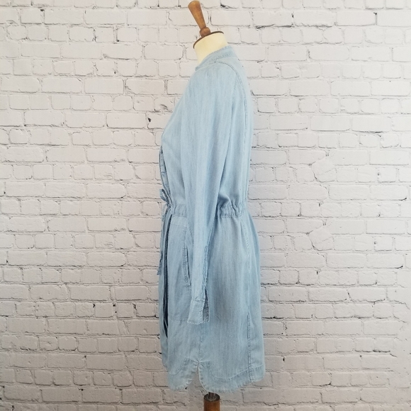 Lou and Grey Denim Chambray Dress, Size S - Picture 10 of 14